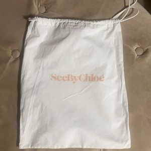 COPY - See by Chloe drawstring dust cloth 14/12 Guc NO STAINS RIPS OR TEARS